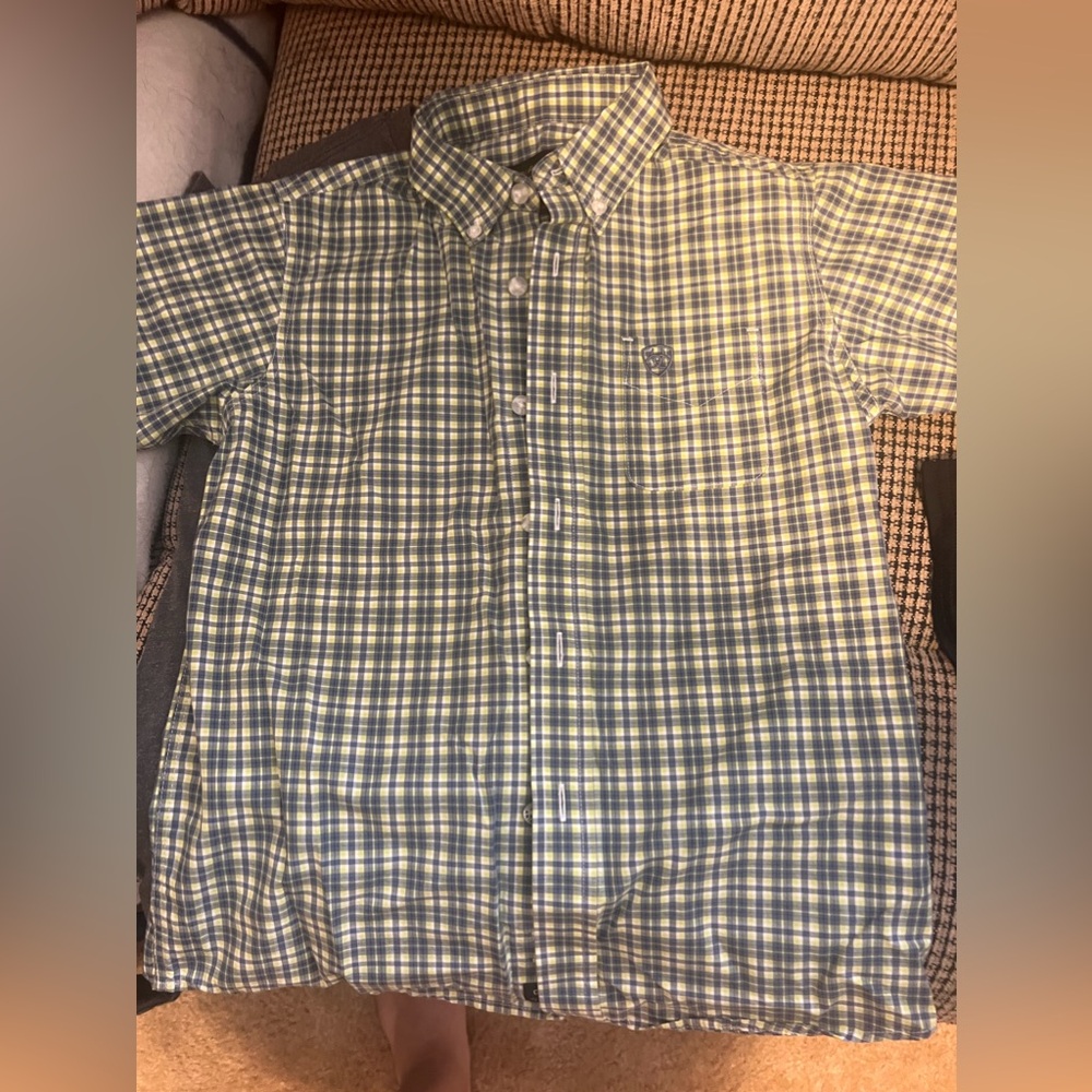Ariat. Boy button up. Size 8.